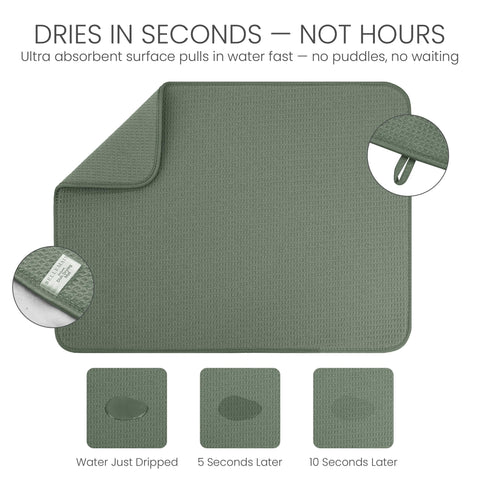 Bellemain dish mat protects countertops while handling delicate glassware safely.