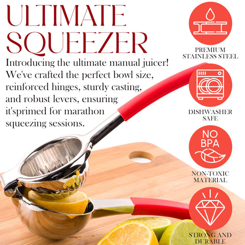 Bellemain citrus juicer is dishwasher-safe for simple cleaning