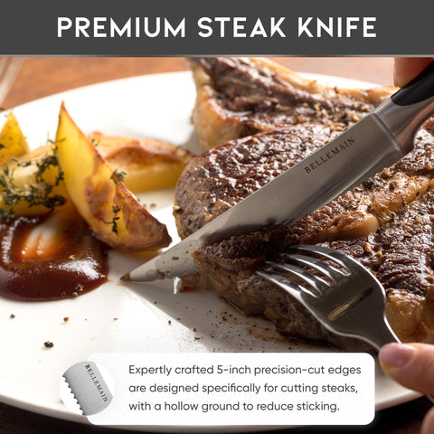 Bellemain ice-tempered steel blade for long-lasting sharpness
