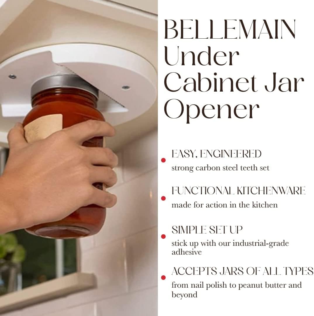 Close-up of Bellemain jar opener teeth for secure grip on jars.