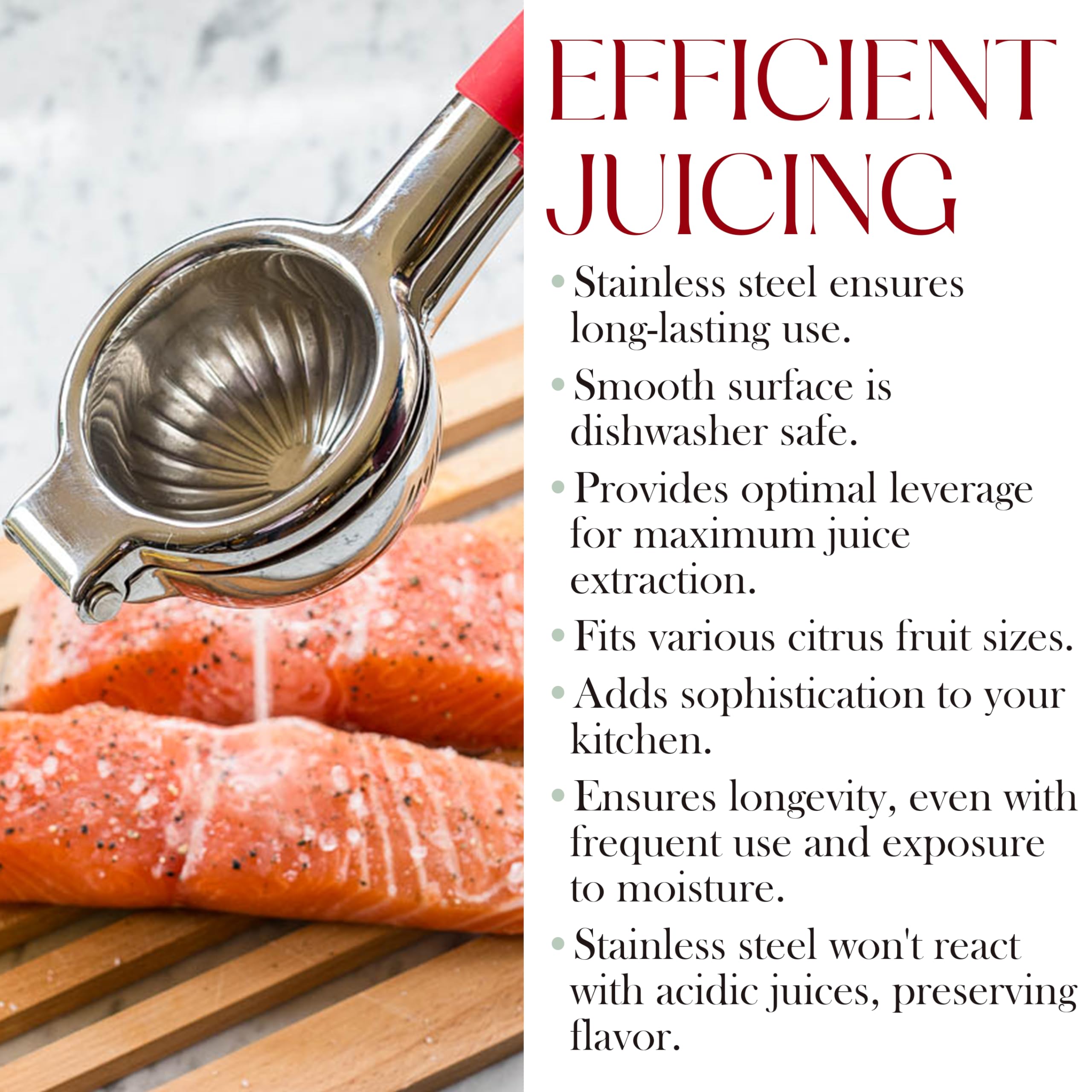 Bellemain lime juicer featuring an ergonomic grip for quick fresh juice