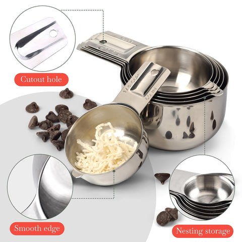 Bellemain dishwasher-safe cups simplify cleanup after cooking.