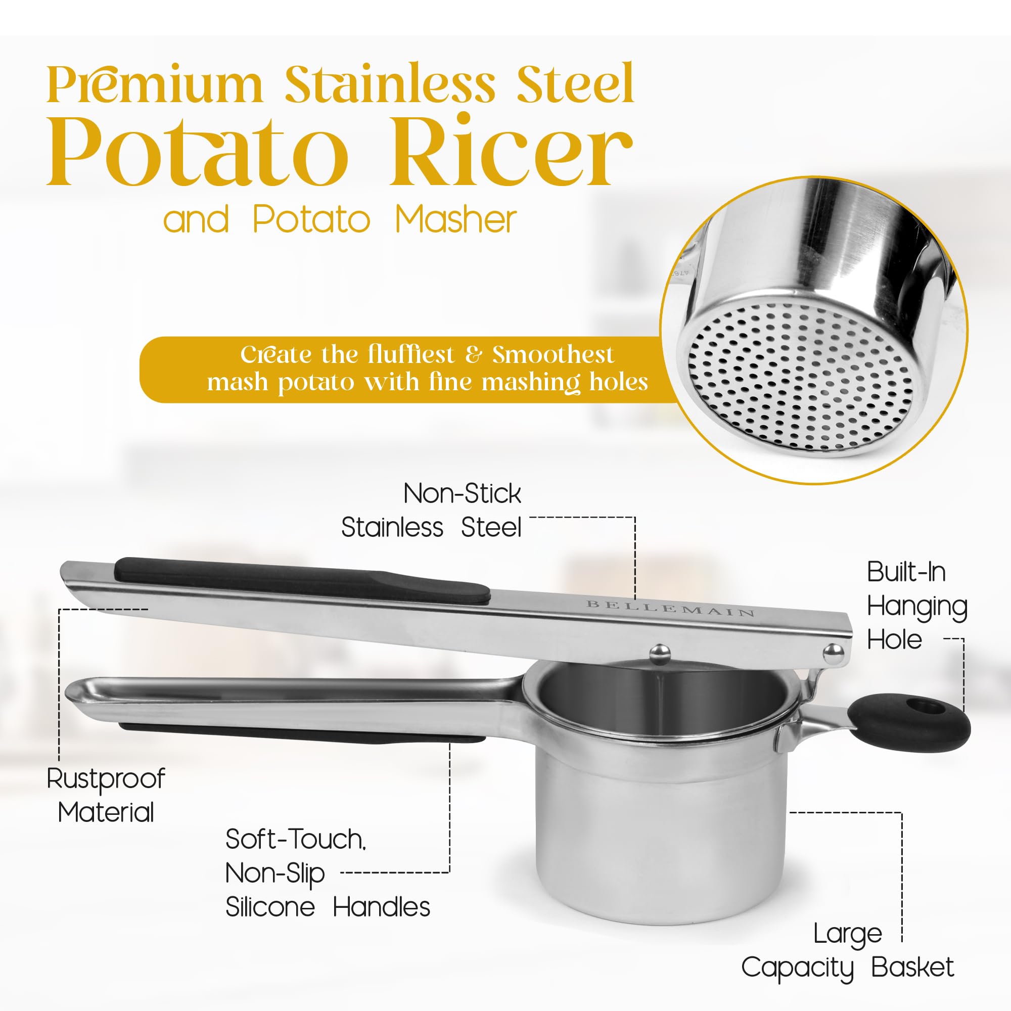 Bellemain ricer discs set for versatile textures