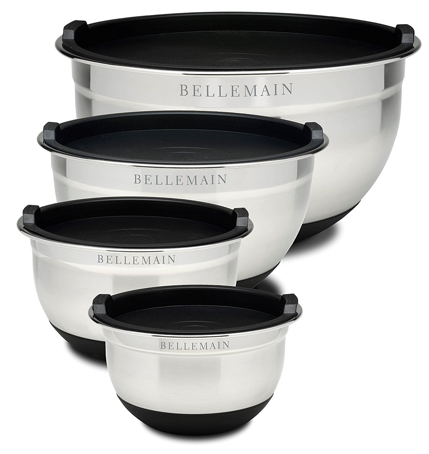 Bellemain small stainless steel mixing bowl with lid for prepping and storing sauces