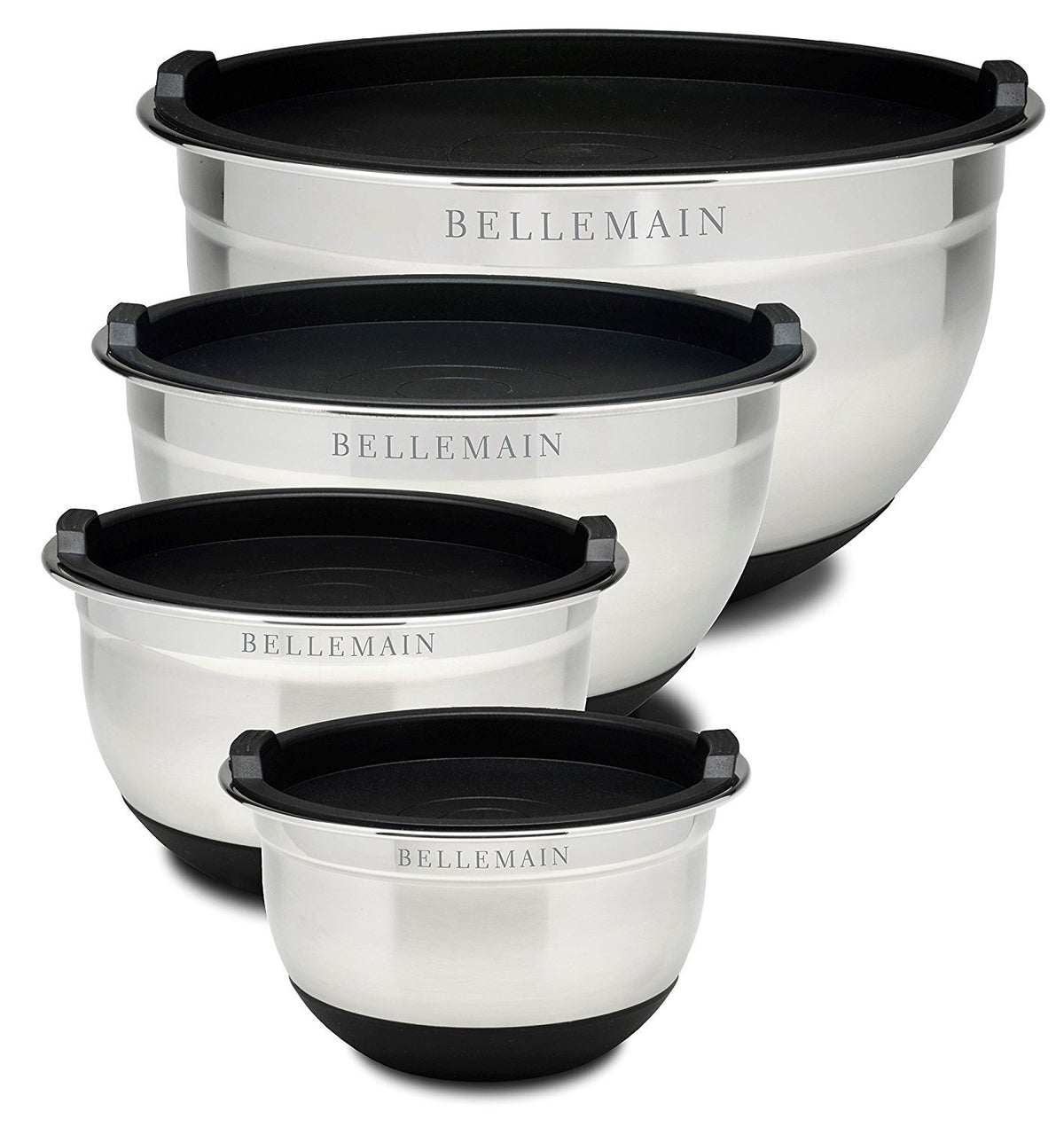 Bellemain small stainless steel mixing bowl with lid for prepping and storing sauces