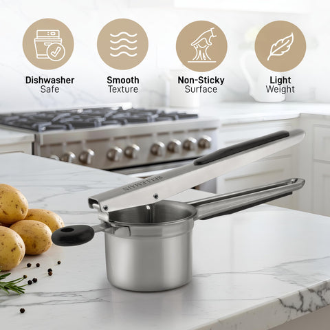Bellemain stainless steel potato ricer built for longevity