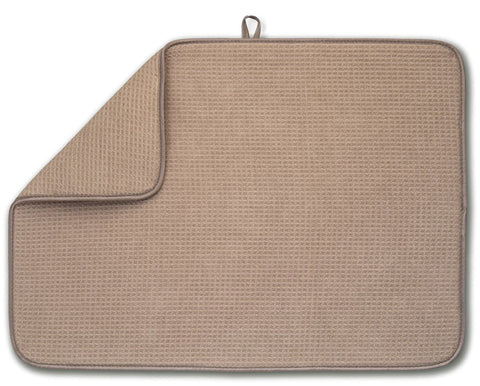 Bellemain XXL dish mat in mocha color showing large surface for big sinks