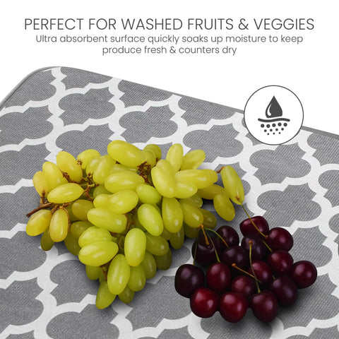 Bellemain XXL dish mat 3-ply design resists odors between washes