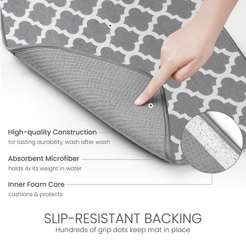 Bellemain XXL dish mat anti-scratch surface shields delicate glassware