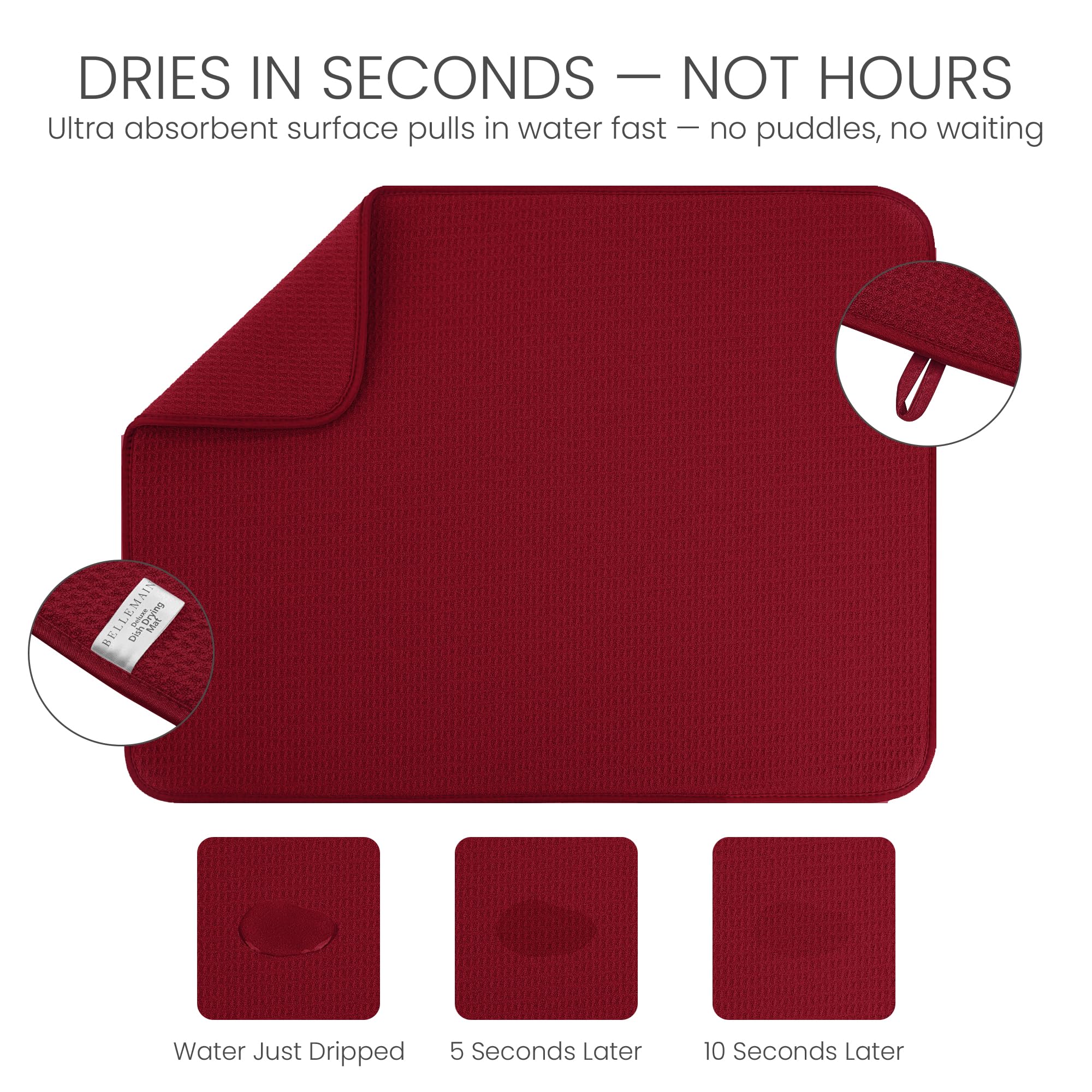 Bellemain XXL mat protects counters and delicate glassware from scratches