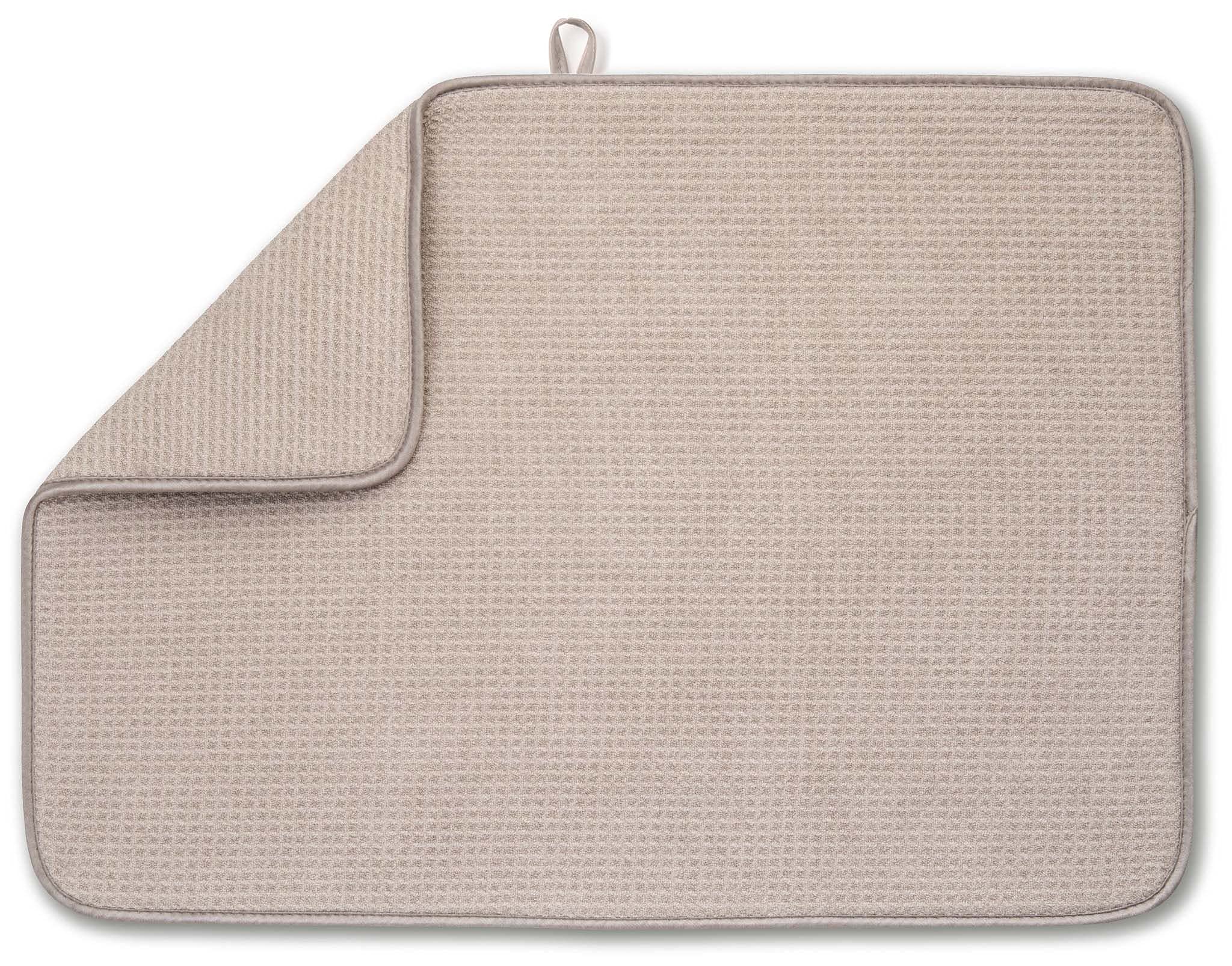 Bellemain XXL Dish Mat full-sink coverage protects counters while drying a full load.