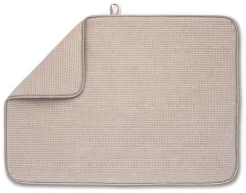 Bellemain XXL Dish Mat full-sink coverage protects counters while drying a full load.