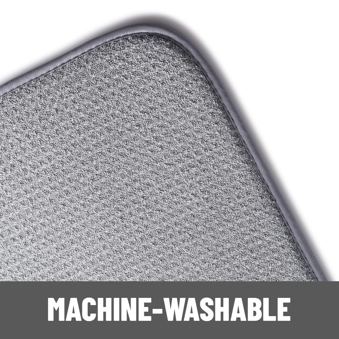 Bellemain XXL dish mat machine washable emphasizes simple washing and long lasting cleanliness.
