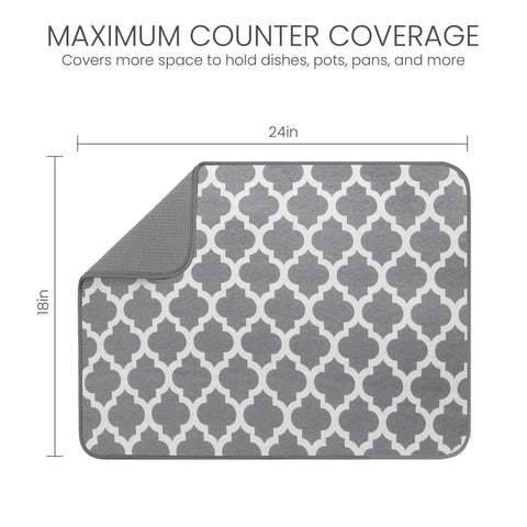 Bellemain XXL dish mat microfiber close-up shows high absorbency and softness