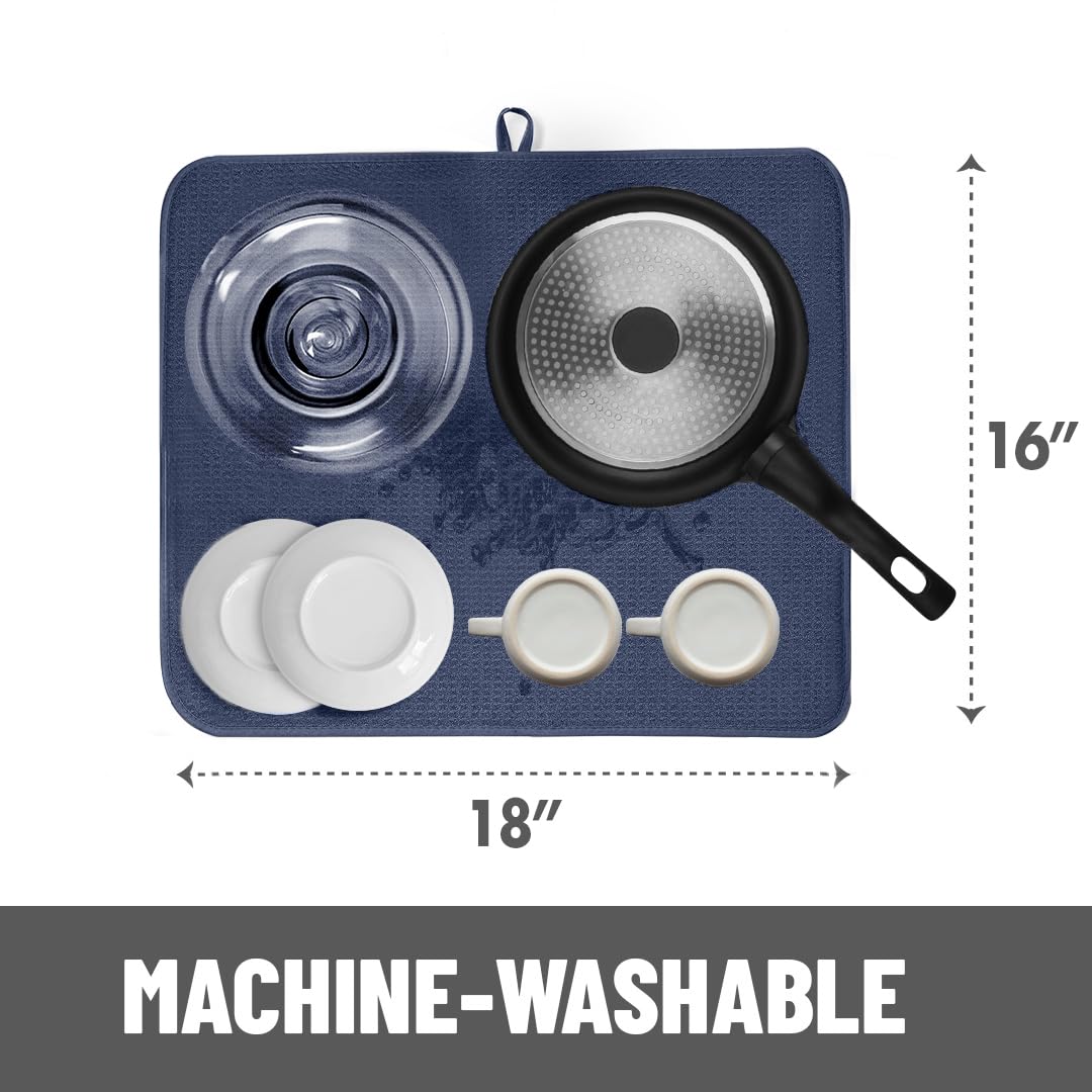 Bellemain 3-PLY mat protects counters while handling daily dish loads and glassware.