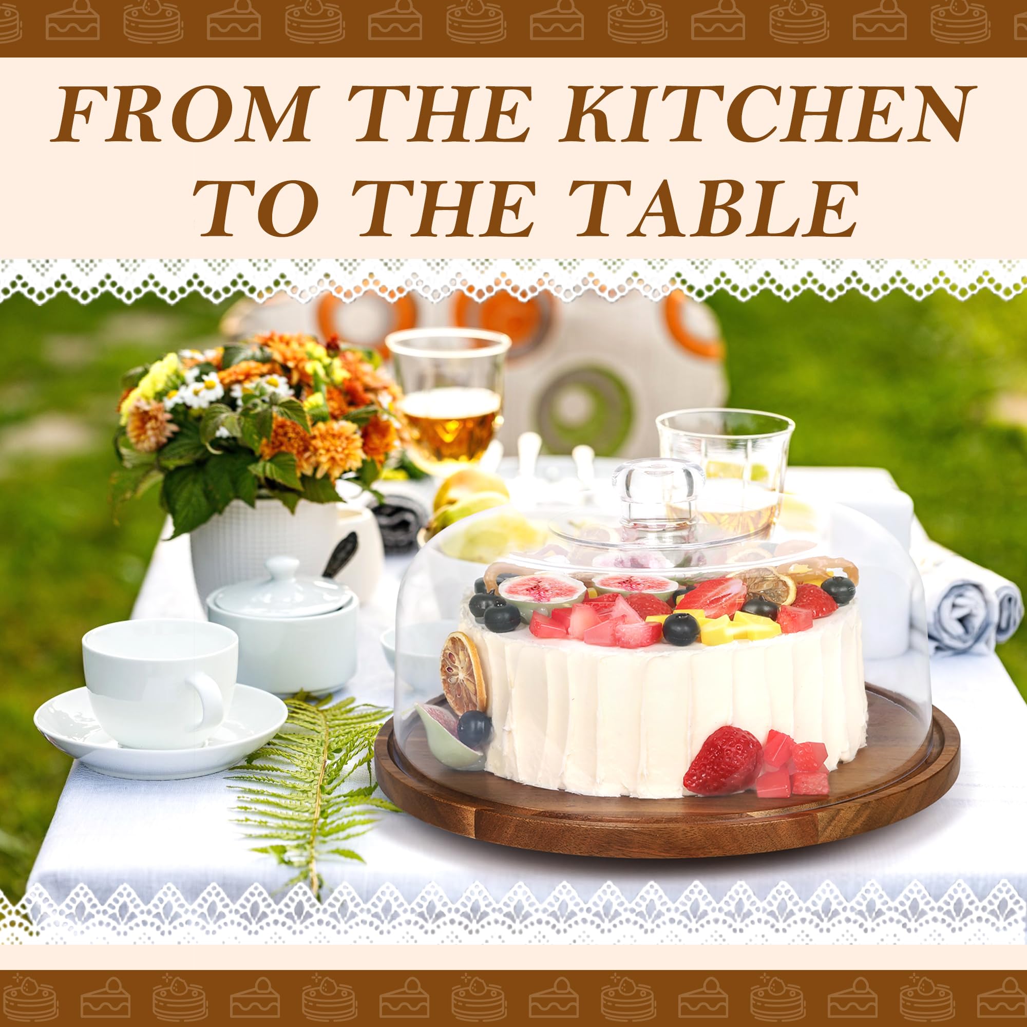 Bellsal dessert serving platter for bread and pastries with style