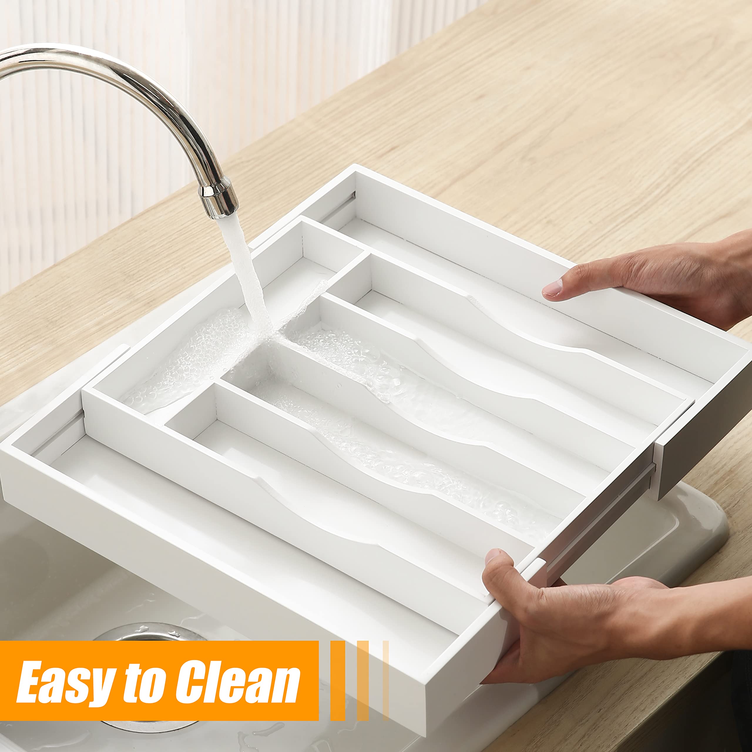 Bellsal multiuse drawer organizer in bedroom for socks or jewelry.