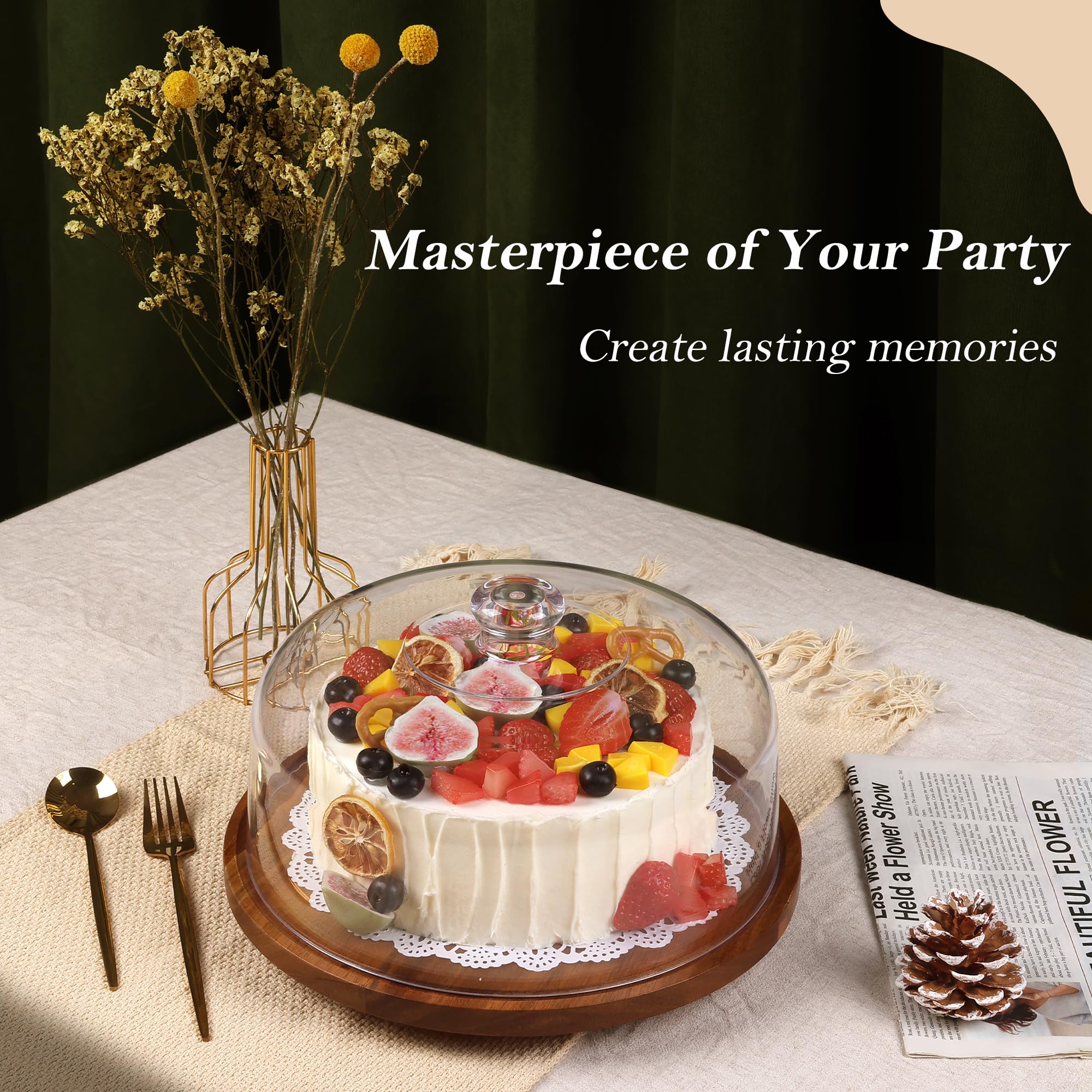 Bellsal rotating turntable base enables easy serving from any angle