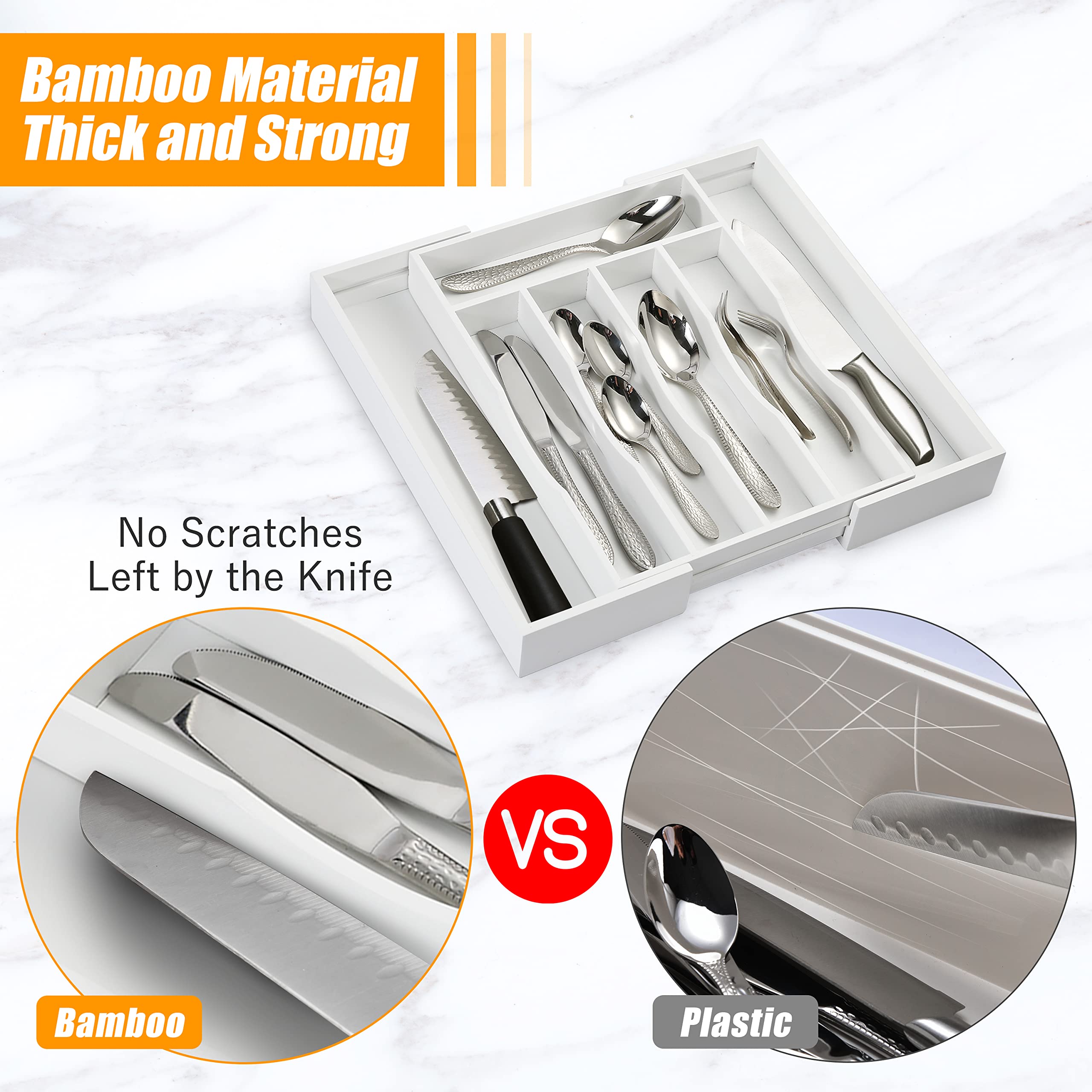 Bellsal silverware tray view highlighting quick utensil visibility.