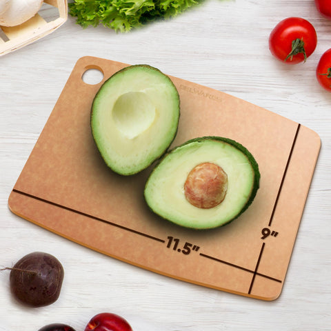 Belwares cutting board dishwasher-safe surface makes cleanup quick after cooking.