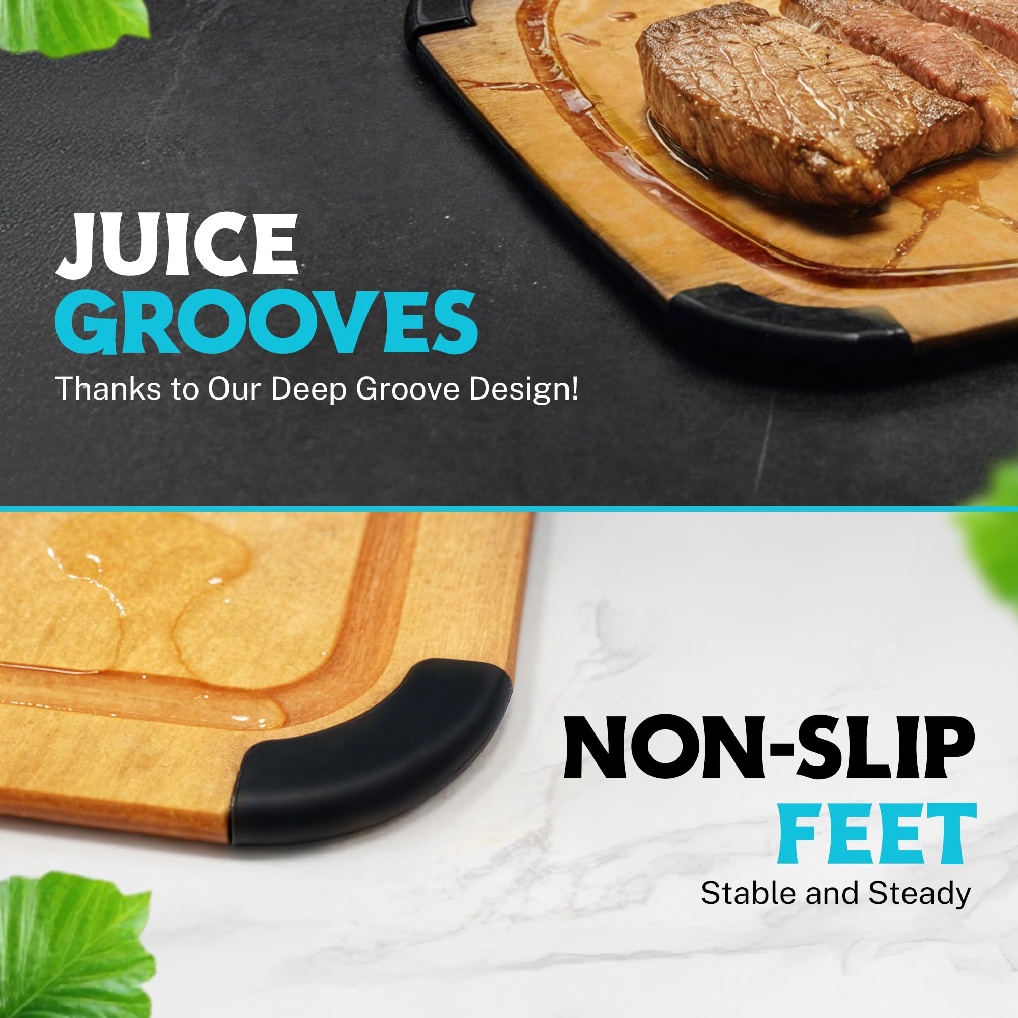 Belwares fiber wood surface offers lightweight durability.
