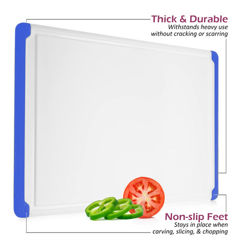 Belwares thick plastic provides a durable cutting surface.