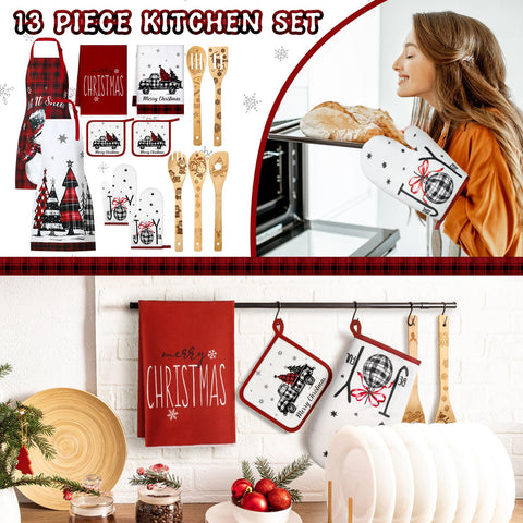 Bencailor red and white Christmas towels for quick drying and festive decor.