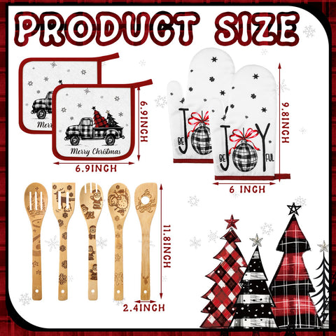Bencailor Christmas pot holders for safe handling of hot pots.