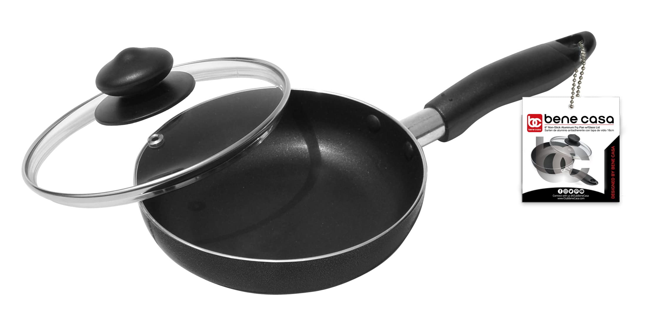 Bene Casa 6-inch frying pan body with nonstick coating for easy release during cooking