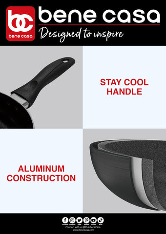 Bene Casa 6-inch frying pan dishwasher safe icon signaling easy cleanup