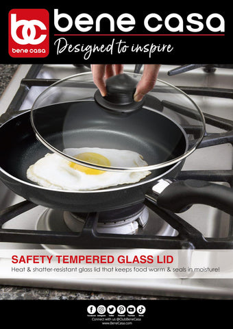 Bene Casa 6-inch frying pan sturdy handle for a safe, comfortable grip