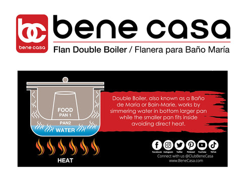 Bene Casa flan mold is dishwasher safe for quick cleanup.
