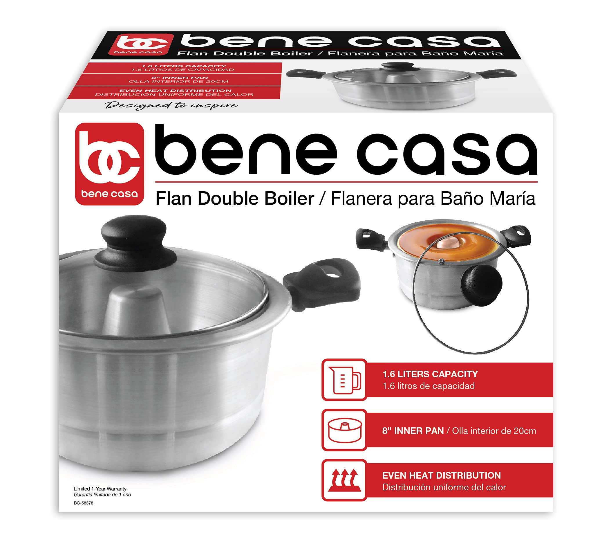 Bene Casa glass lid view for tracking cooking without interrupting.