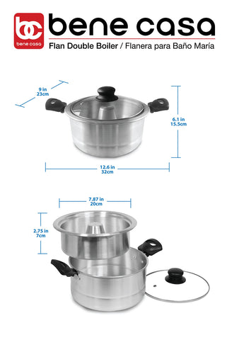 Bene Casa flan mold inner pan, 8-inch, supports consistent baking results.