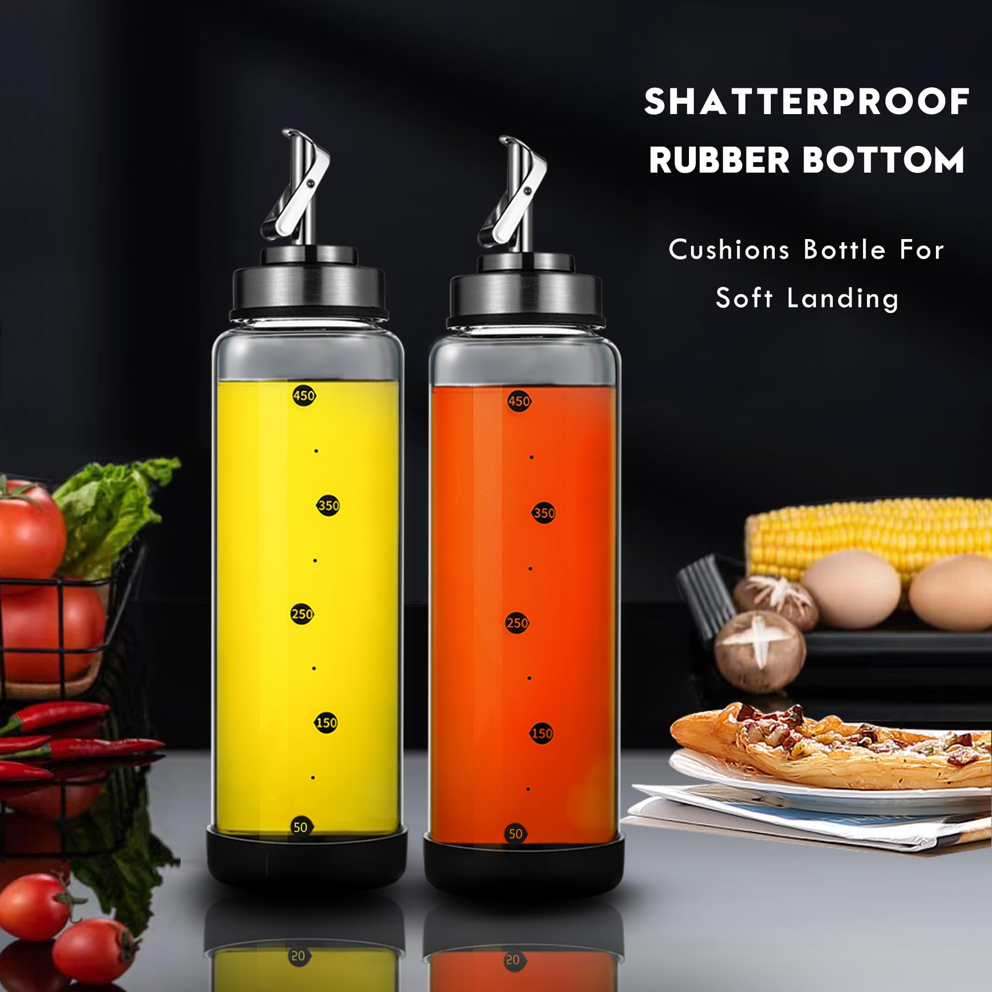 BENEBYR borosilicate glass bottle endures heat and cold for versatile cooking