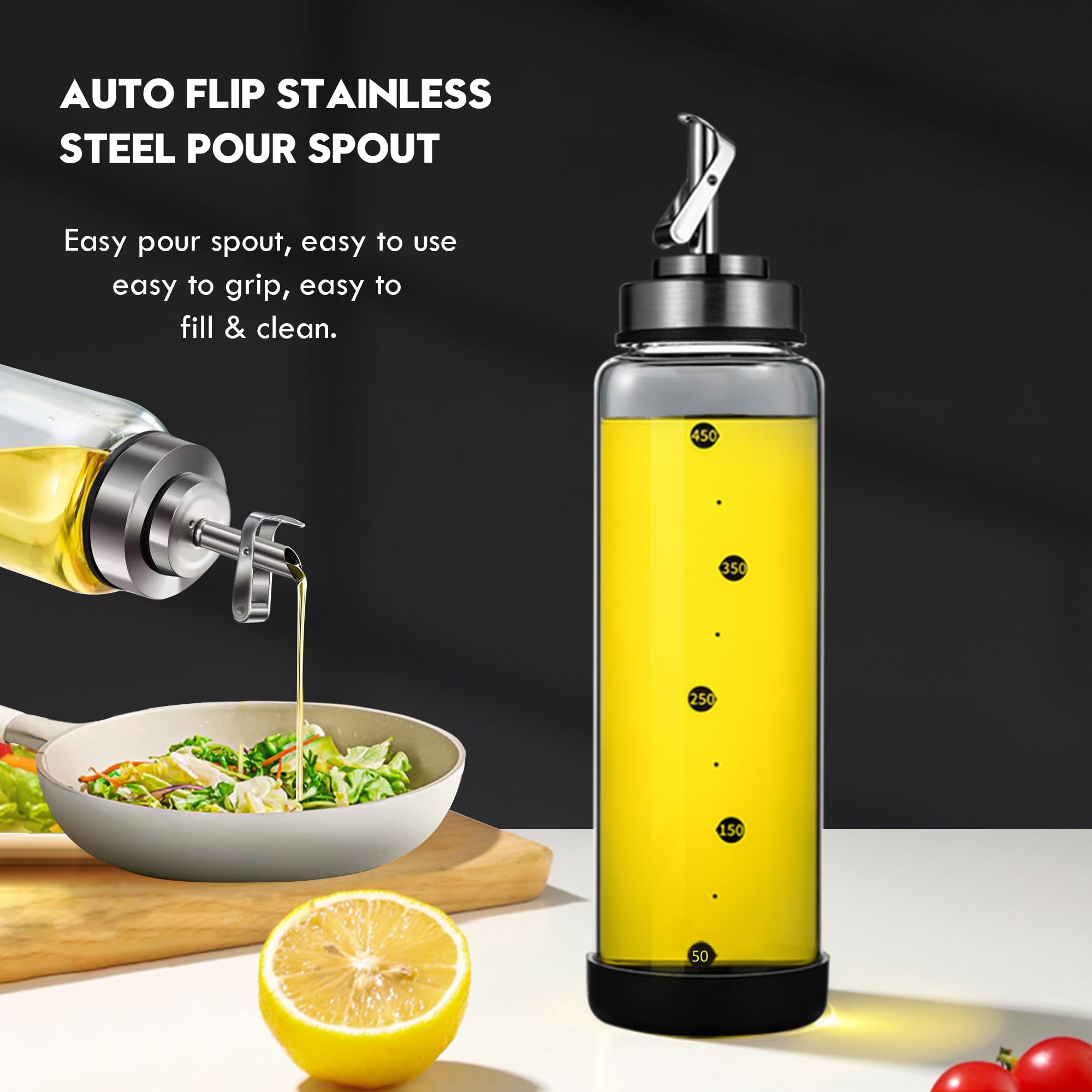 BENEBYR dishwasher-safe oil bottle makes post-cook cleanup easy