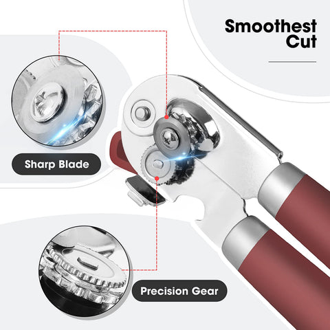 Beneno 360-degree knob rotation eases opening from any angle.