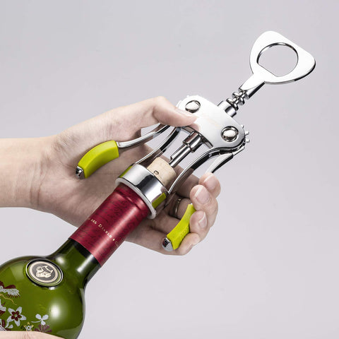 Beneno green finish adds style to any wine night.