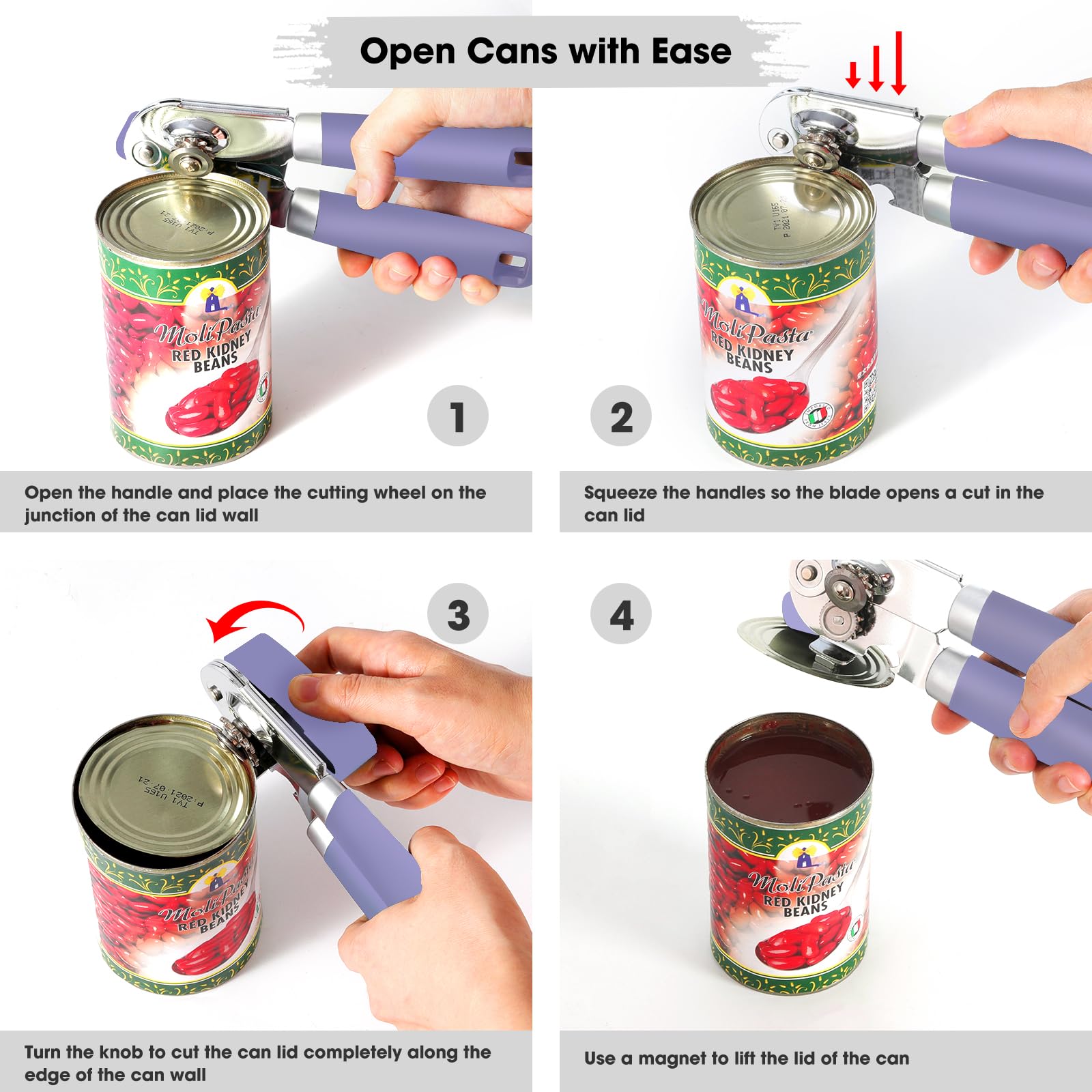 Beneno with anti-slip base for stable operation in the kitchen.