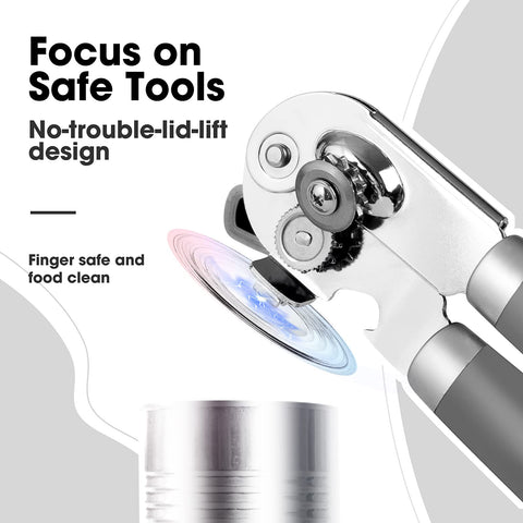 Beneno heavy-duty can opener with integrated bottle opener
