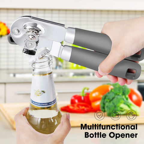 Beneno heavy-duty can opener safety-edge design reduces risk of cuts