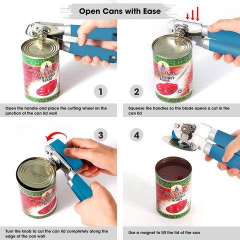 Beneno magnet lifts lid safely to avoid sharp edges.