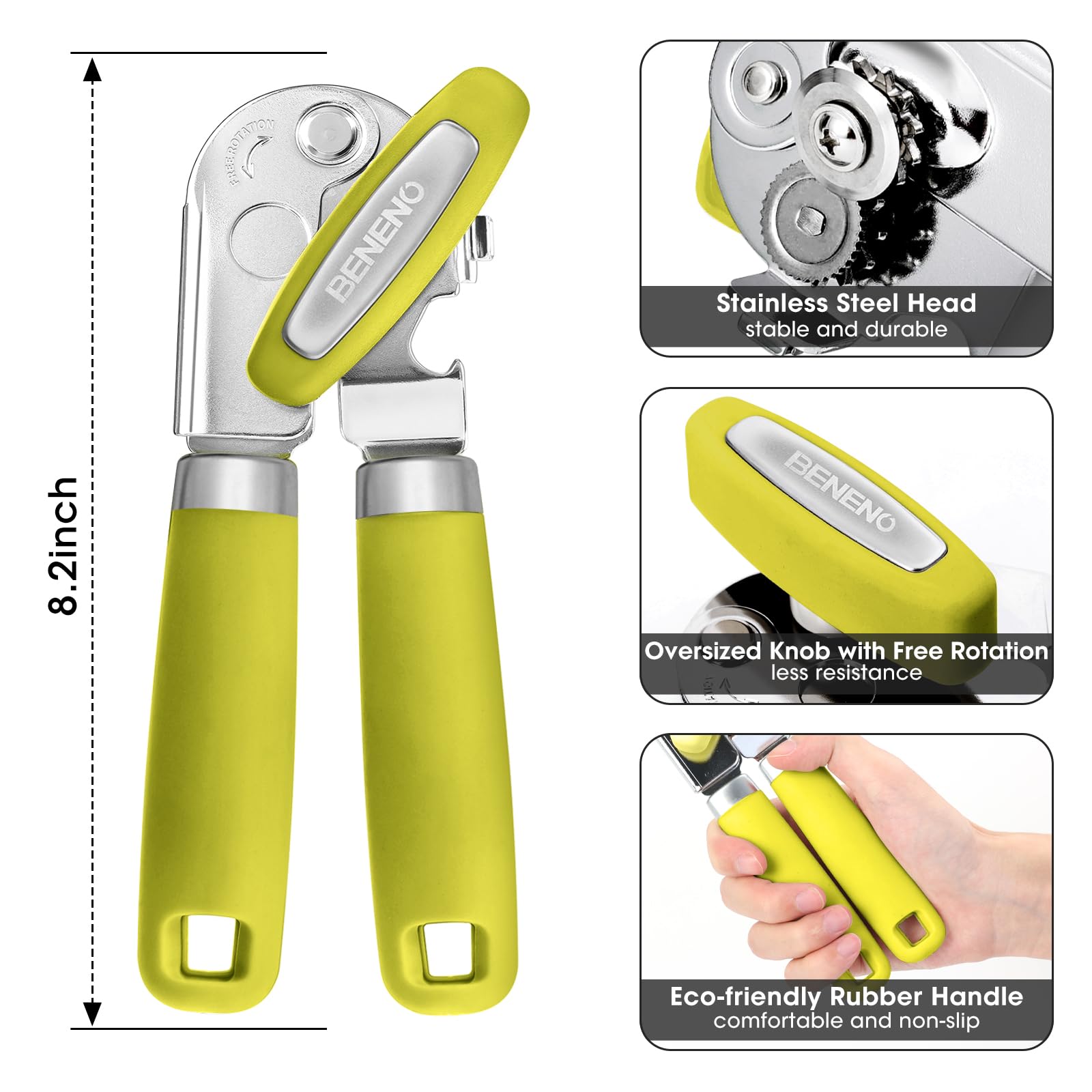 Beneno soft-grip handle provides ergonomic comfort and reduces slips.