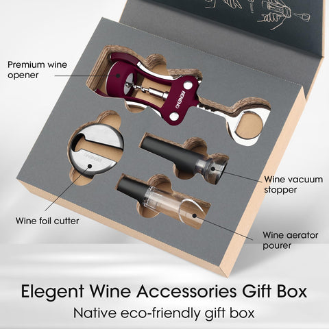 Beneno stainless steel foil cutter safely removes foil from bottle tops.