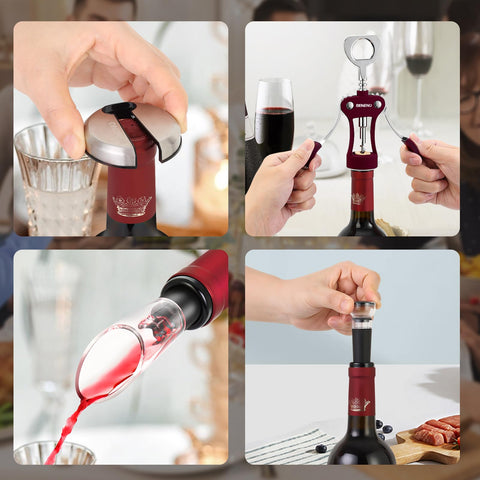 Beneno unique aerator pourer enhances aroma as you pour.