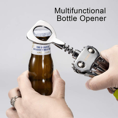 Beneno mechanical gear keeps cork centered for clean removal.