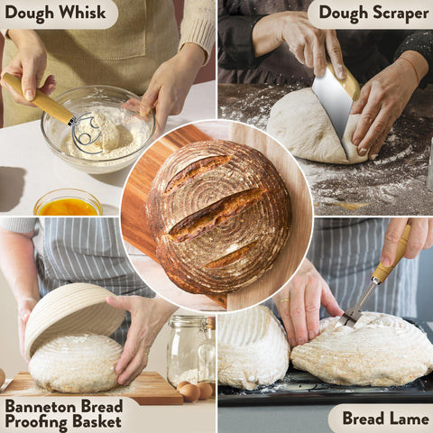 Benicci bread lame with five blades for precise scoring patterns