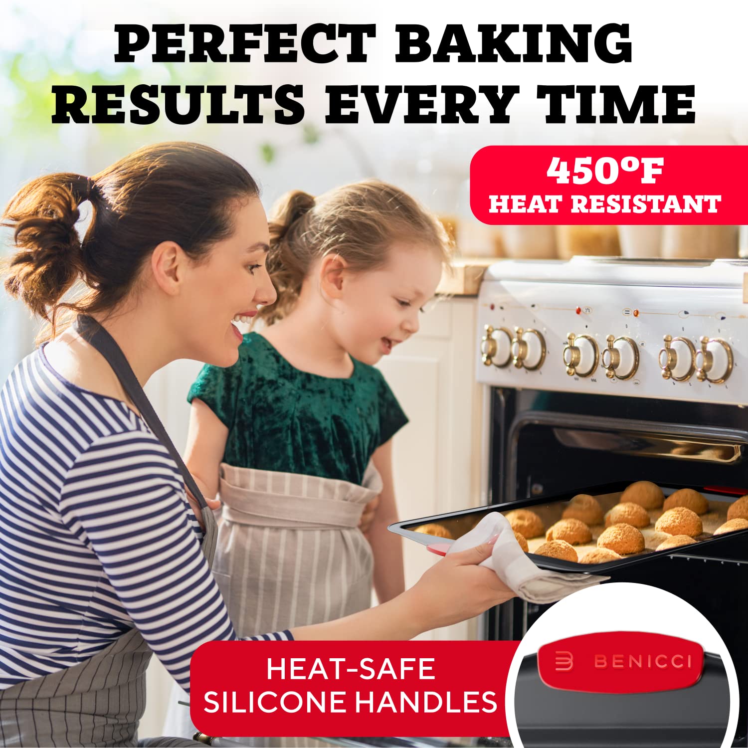 Benicci easy-clean surface resists residue for quick cleanup