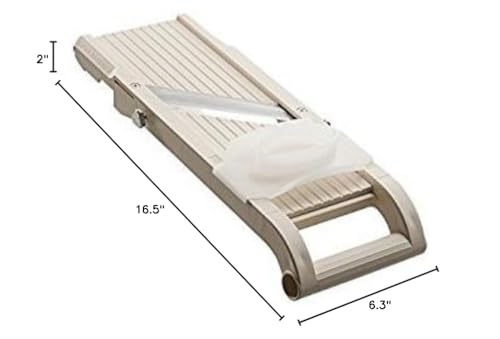 Benriner Almond Wide Slicer Japan origin signals quality.