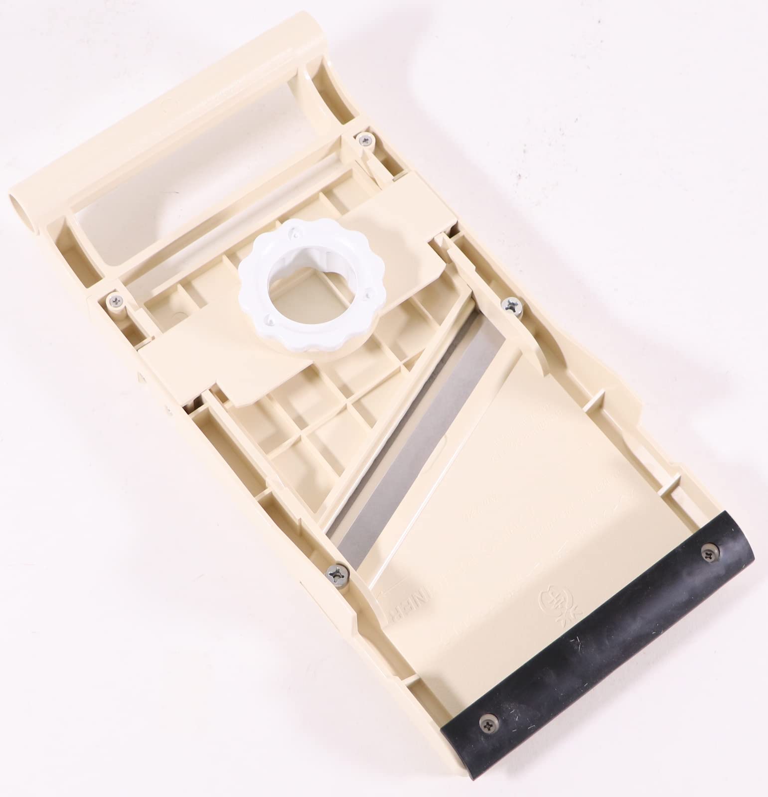 Benriner Jumbo Mandoline Slicer non-skid base stable on surface
